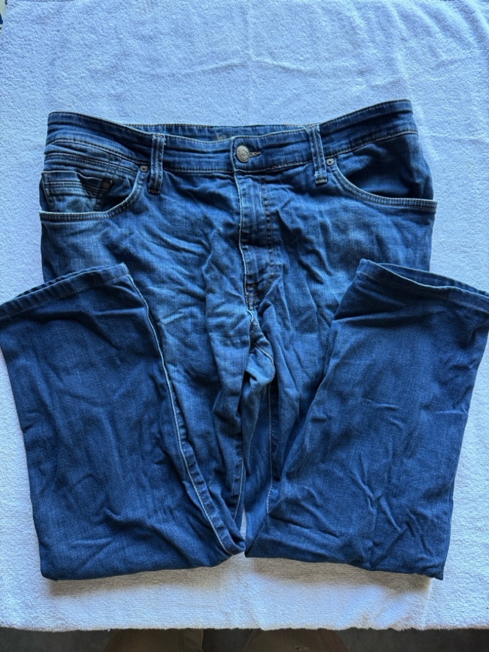 Mavi Slim Straight Blue Jeans - Picture 4 of 11